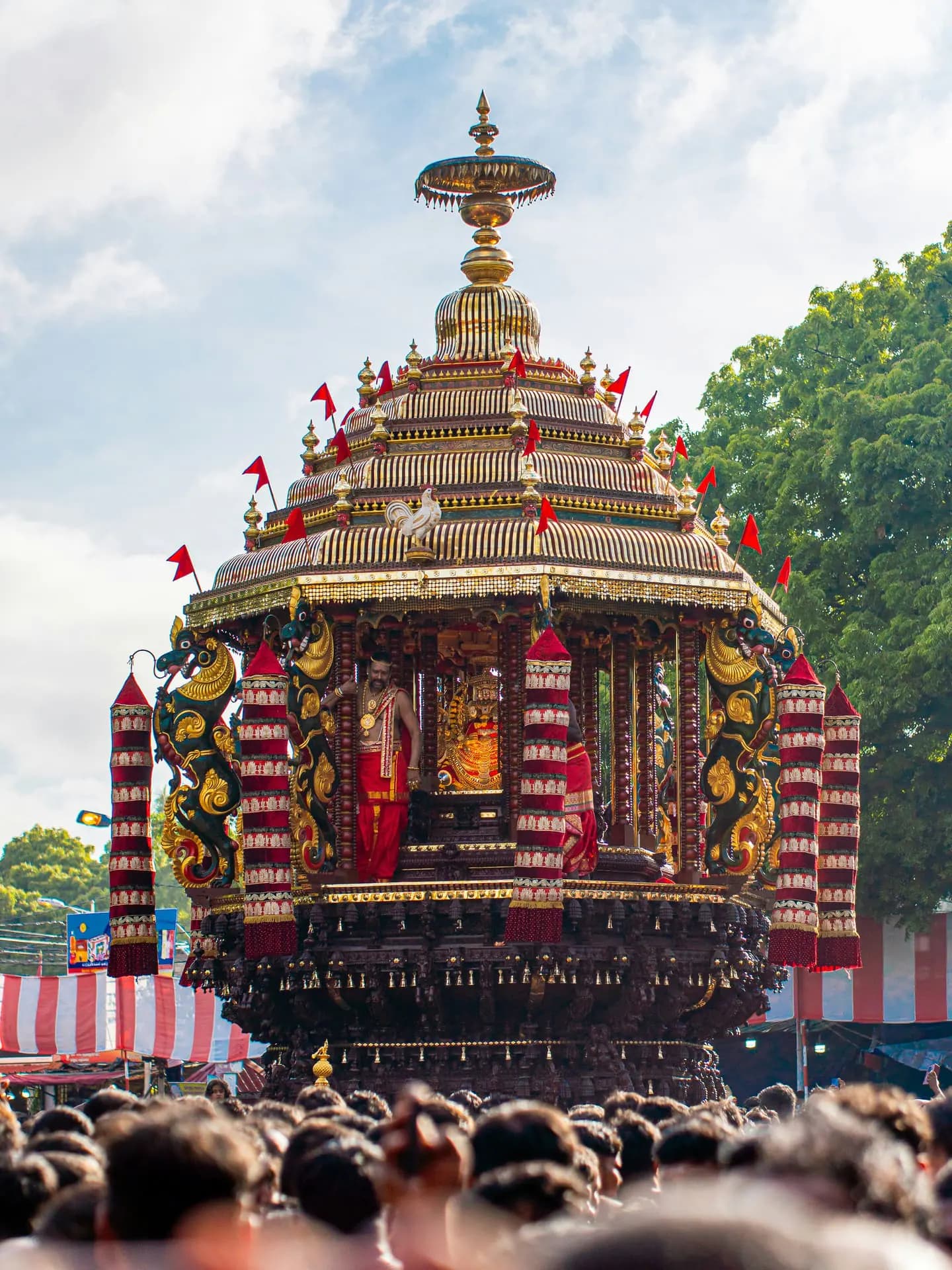 Hindu temple tower in Jaffna